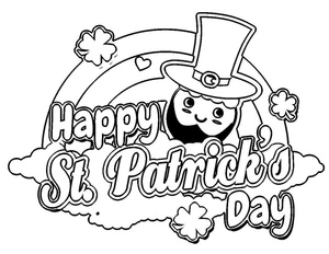 March 17th Image Coloring Page
