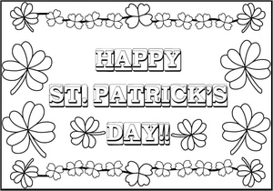 Printable St. Patrick's Day Coloring Page (Free) Coloring Page