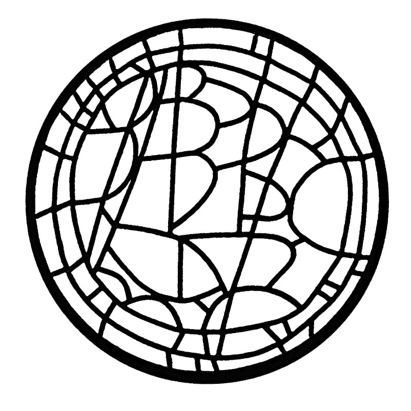 Adults Stained Glass Coloring Page Coloring Page