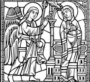 Beautiful Stained Glass Coloring Page