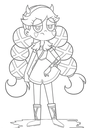 Extravagant Hairdo Coloring Page