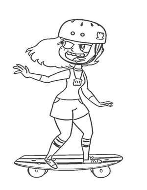 Jackie - a name for a delightful coloring page Coloring Page