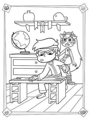Marco is mastering new tricks Coloring Page