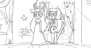 Princess Star Feeling Blue Coloring Page