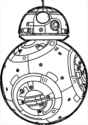 BB-8 from Star Wars Coloring Page