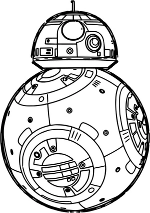 BB-8 Picture Coloring Page