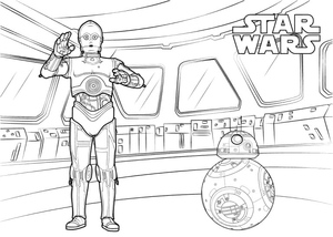 C-3PO and BB-8 from Star Wars
