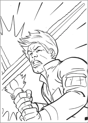 Luke Skywalker, the Legendary Jedi Coloring Page