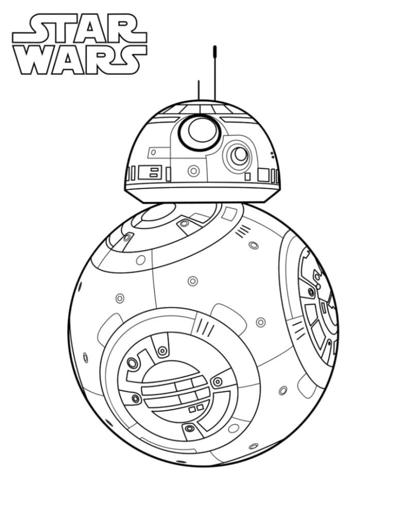 Star Wars BB-8 Coloring Page