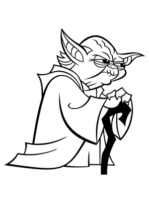 Yoda, the Master Coloring Page
