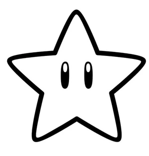 Adorable Tiny Star Coloring Page