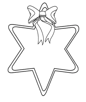 Star of Christmas Coloring Page