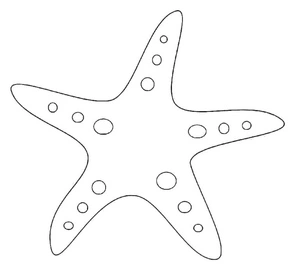 Basic Starfish Coloring Page