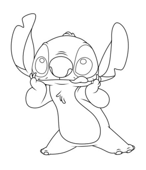 Stitch is mischievous