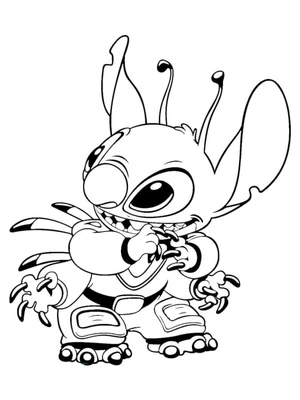 Stitch Perfection Coloring Page