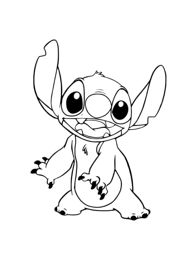 Stitch Sweet Coloring Page