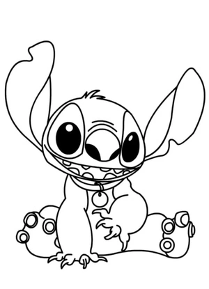 Stitch the Good Coloring Page