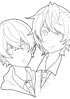 Boys Prince of Strawberries Coloring Page