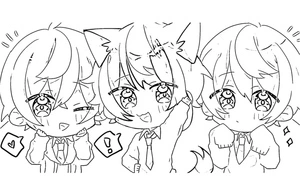 Chibi Boys: Strawberry Princes Coloring Page