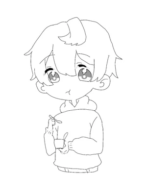 Chibi Prince of the Strawberries Coloring Page