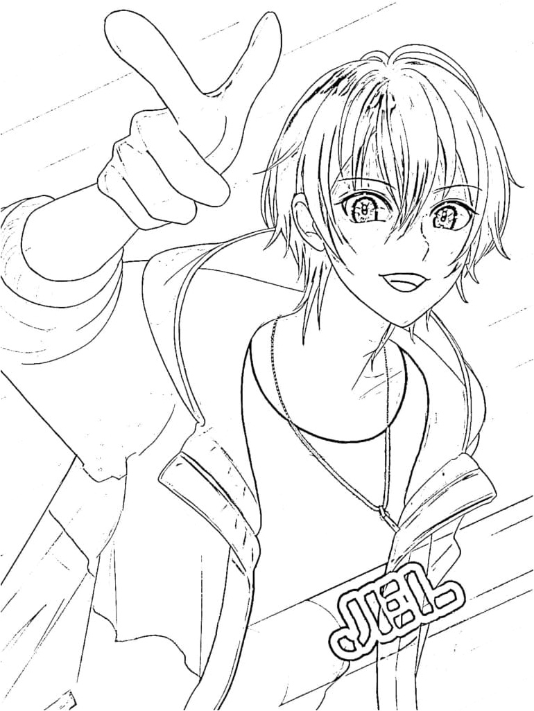 Prince Strawberry Jel Coloring Page