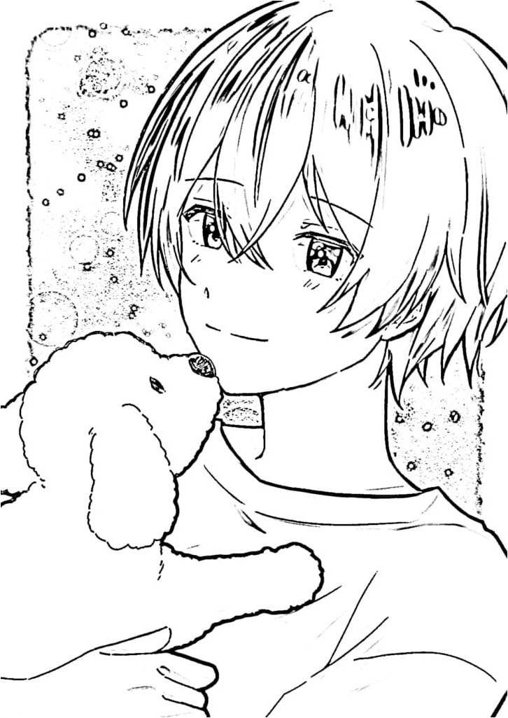 Strawberry Prince Boy Coloring Page