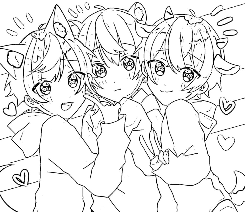 Sweet Strawberry Prince Coloring Page