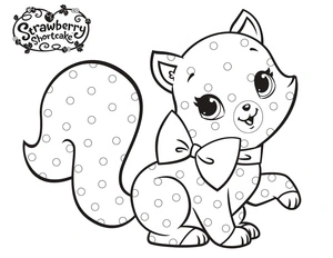 Custard from the Strawberry Shortcake series Coloring Page
