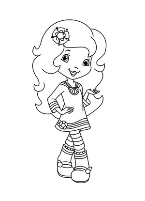 Orange Blossom from Strawberry Shortcake Coloring Page