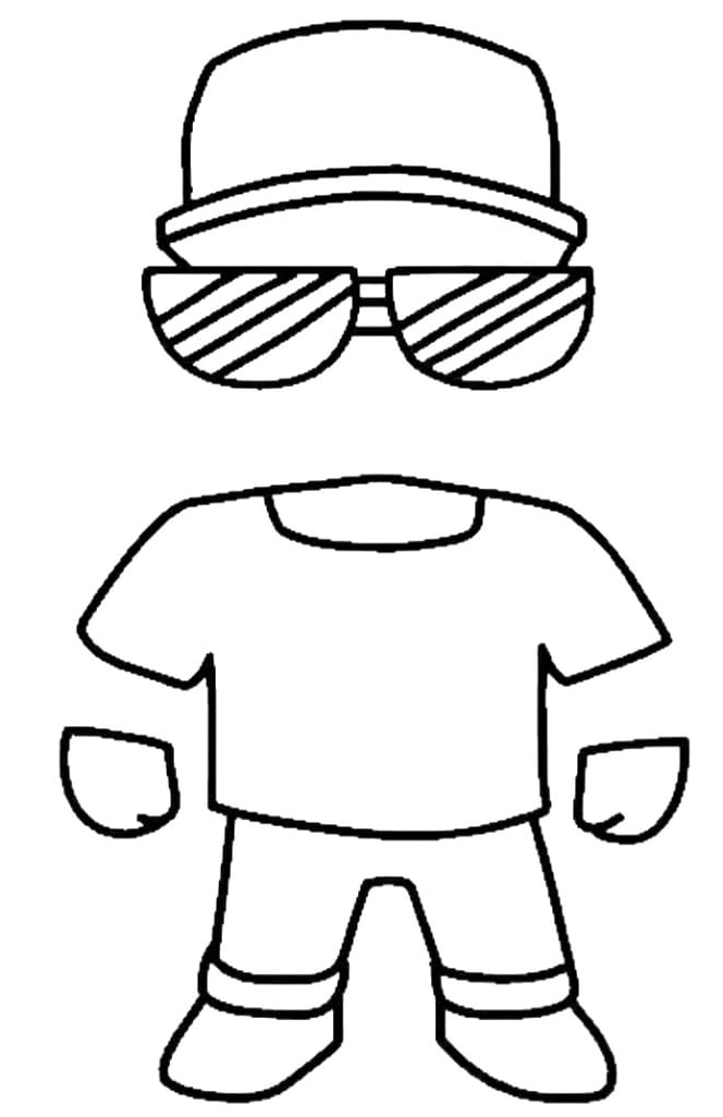 Unstoppable Stumble Guys Coloring Page