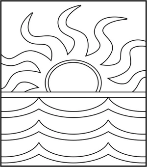 A Blaze at Dusk Coloring Page