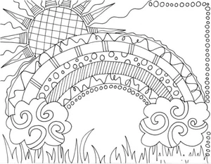 Sunset View Coloring Page Coloring Page