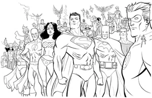 Superheroes are always vigilant, working tirelessly without breaks or weekends. Coloring Page