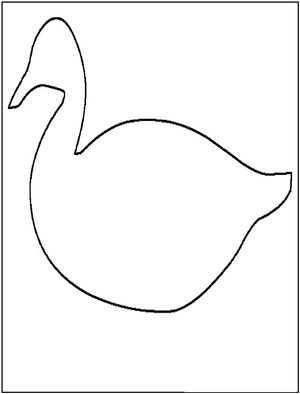 Simple Swan Coloring Page Coloring Page
