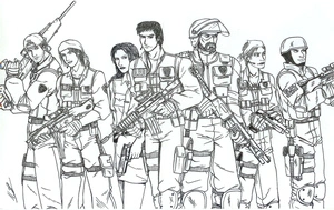 Anime Special Forces Coloring Page