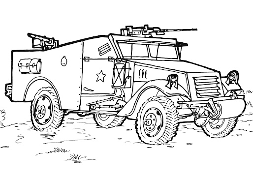 Cool Police SWAT Car Coloring Page