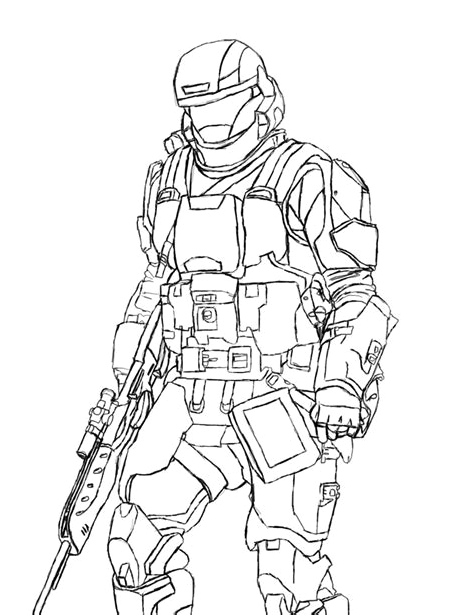 Swat Team Police - Coloring Page Coloring Page