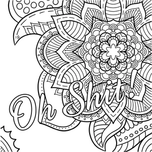 Adults' Curse Words Coloring Page