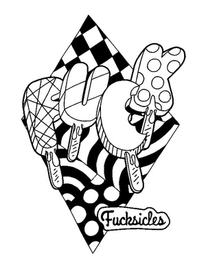 Download Coloring Page with Swear Words Coloring Page