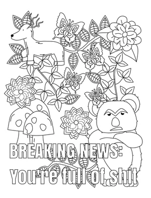 Print Profanity Coloring Page Coloring Page