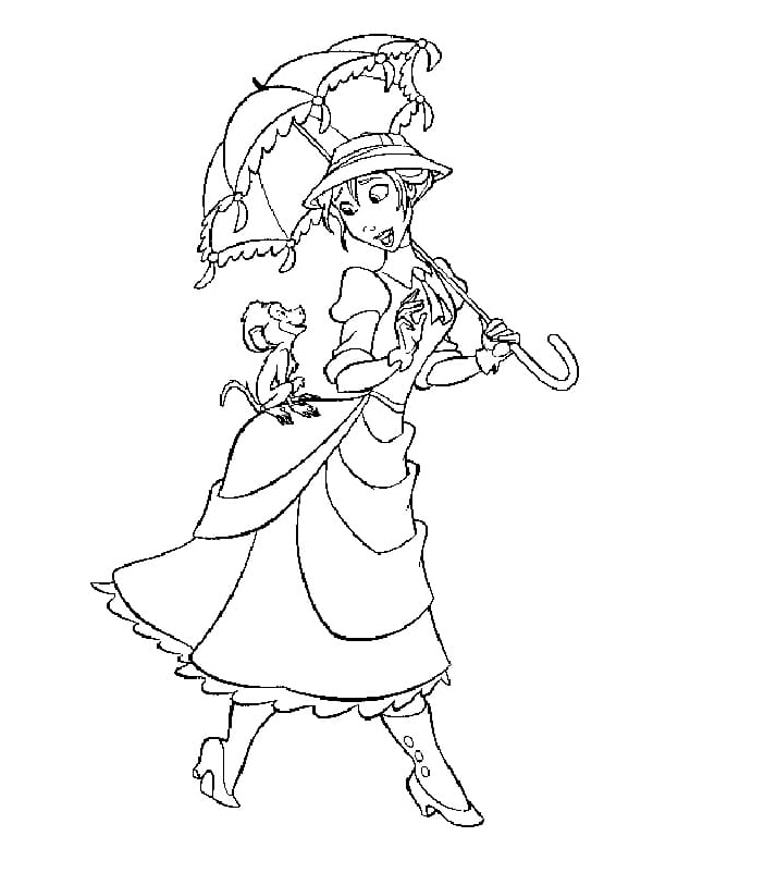 Sweet Jane from Disney's Tarzan Coloring Page