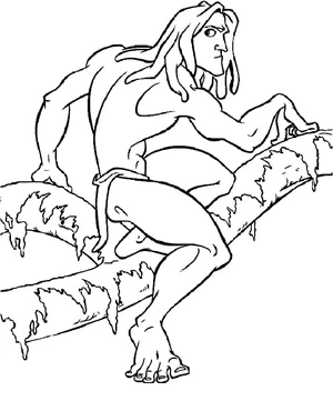 Tarzan Coloring Page Coloring Page