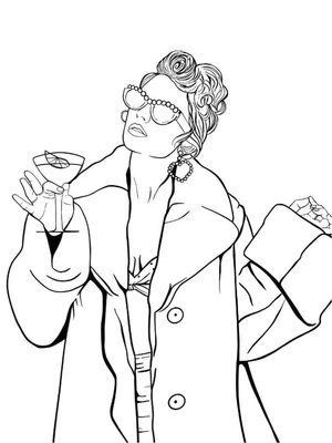 Print Taylor Swift Coloring Page