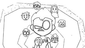 Heroes with Superpowers Coloring Page