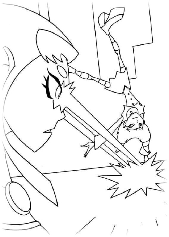 Pierced By A Glance Coloring Page