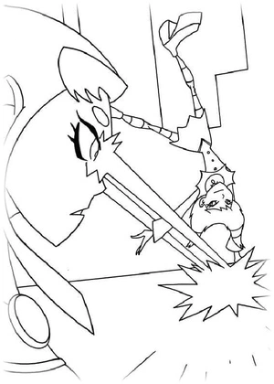 Pierced By A Glance Coloring Page