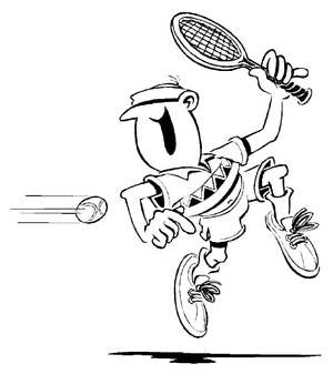 Tennis Player Cartoon
