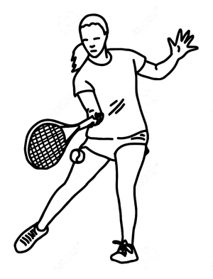 Tennis Player with a Cool Vibe