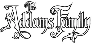 Addams Family Font Coloring Page