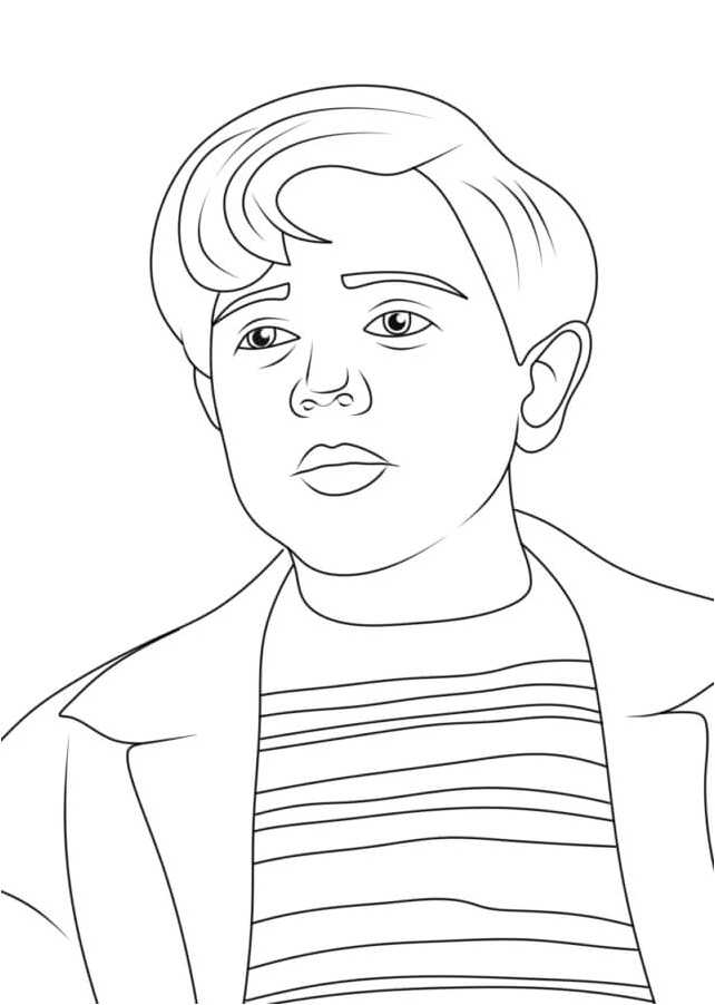 Addams Pugsley Coloring Page